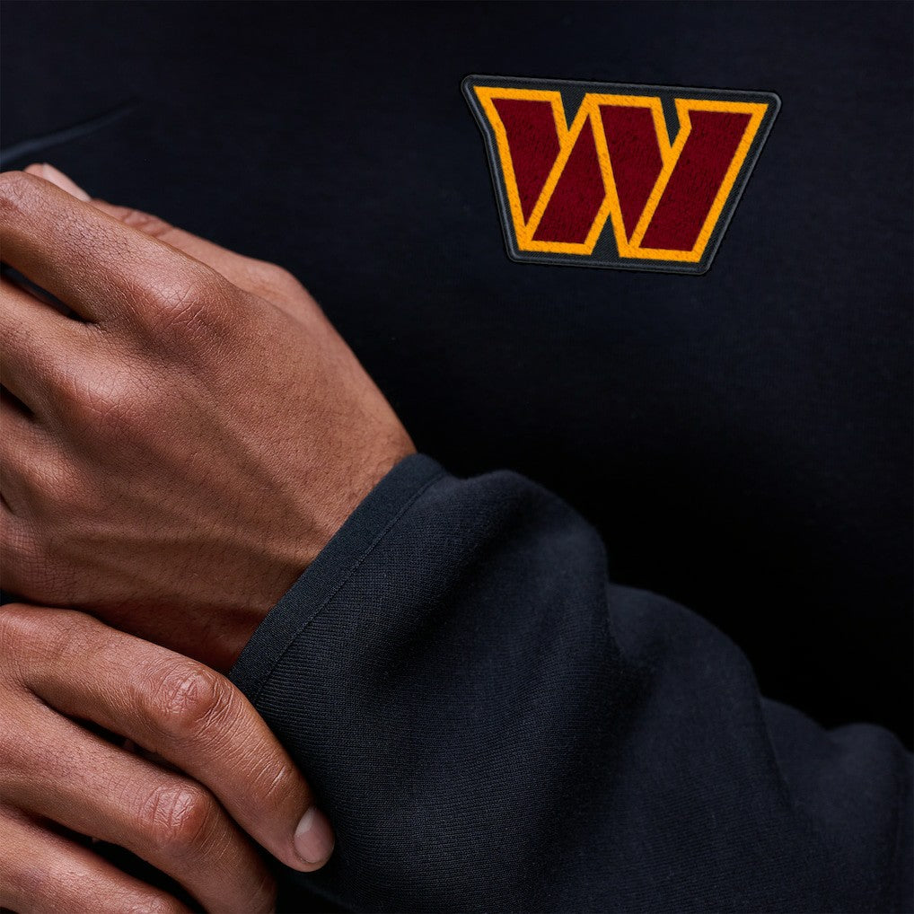 Washington Commanders Tech Fleece Raglan Sweatshirt Black