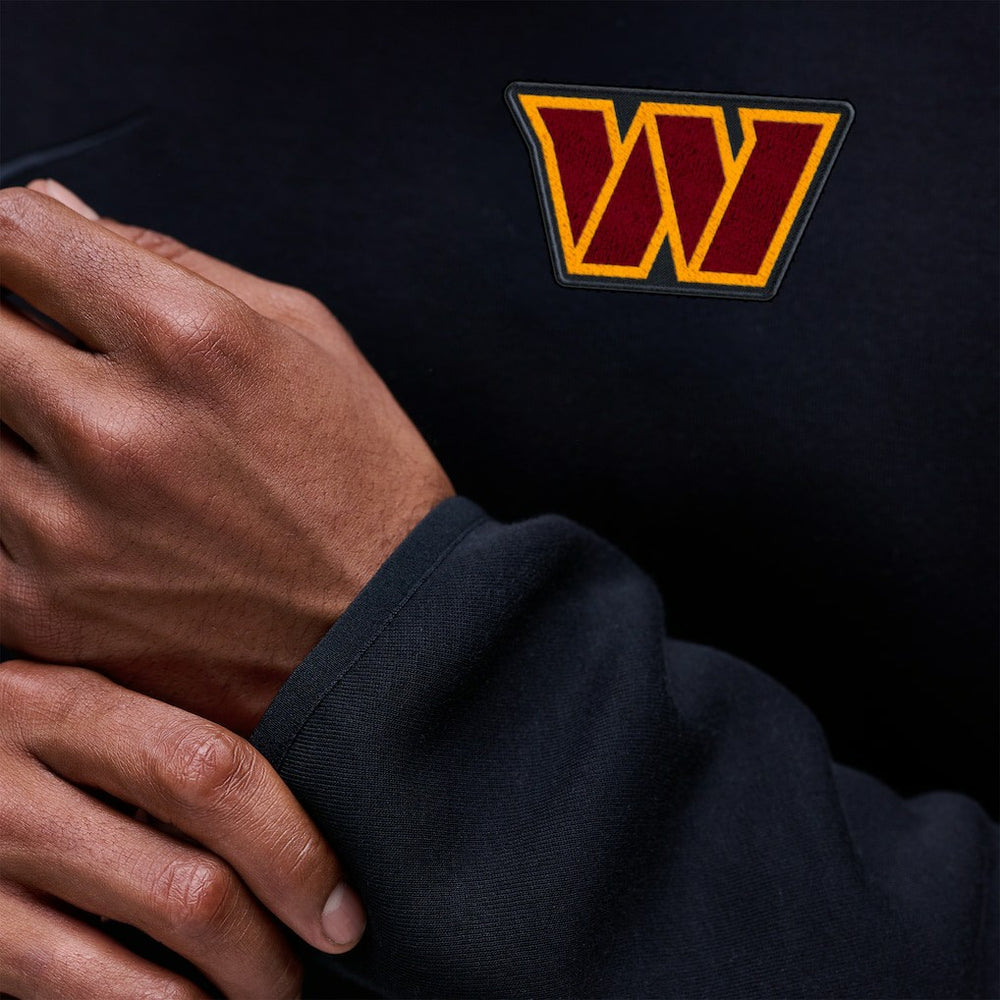 Washington Commanders Tech Fleece Raglan Sweatshirt Black