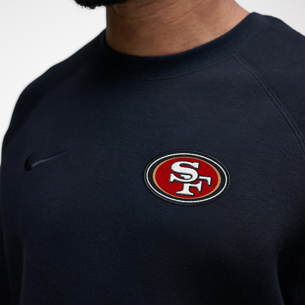San Francisco 49ers Tech Fleece Raglan Sweatshirt Black