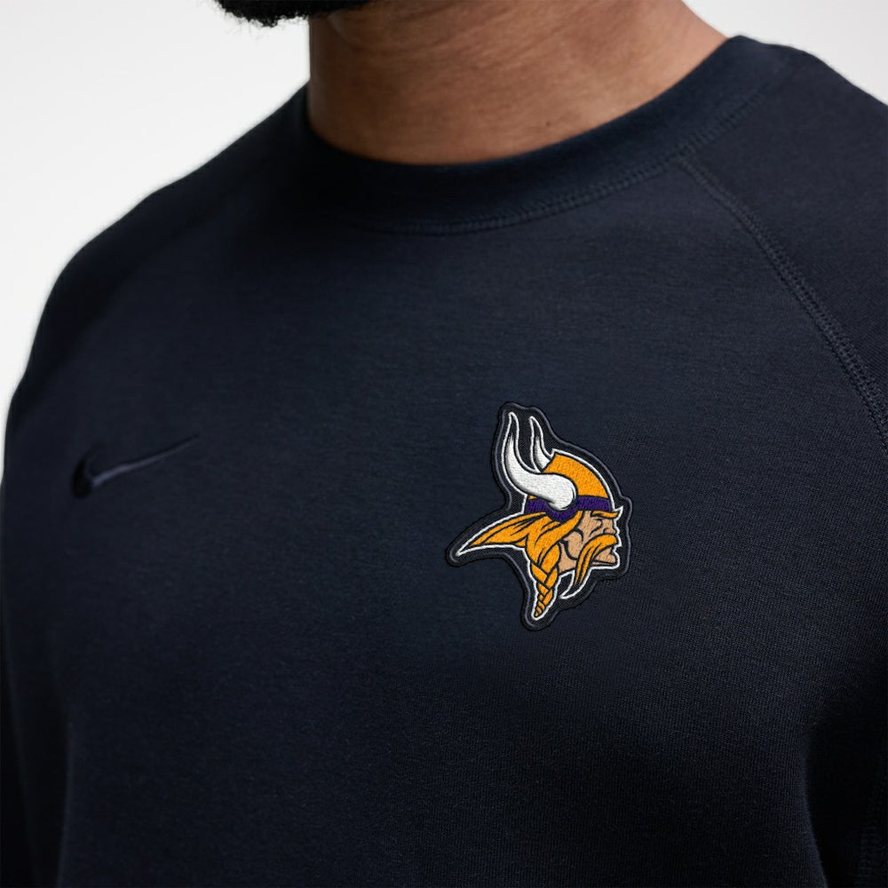 Minnesota Vikings Tech Fleece Raglan Sweatshirt Black