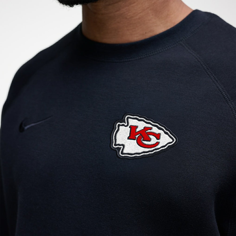 Kansas City Chiefs Tech Fleece Raglan Sweatshirt Black