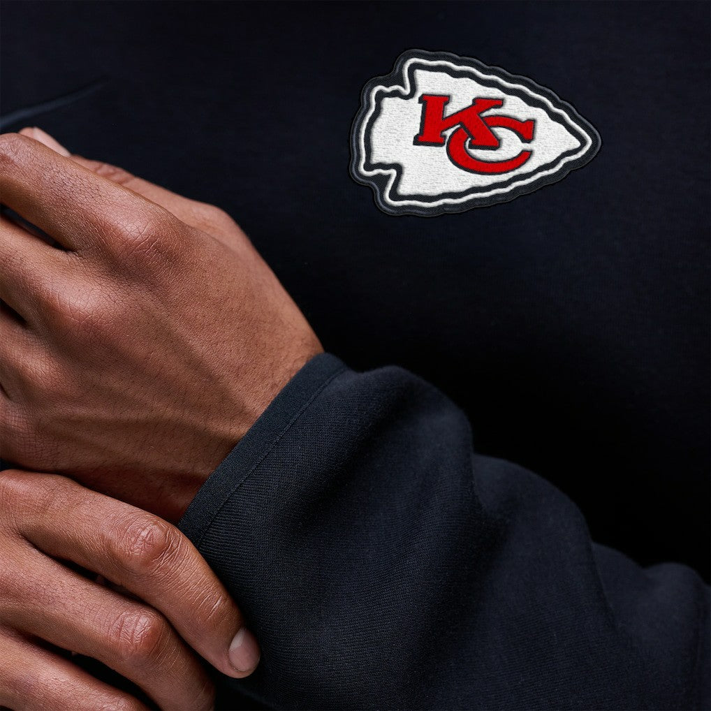 Kansas City Chiefs Tech Fleece Raglan Sweatshirt Black