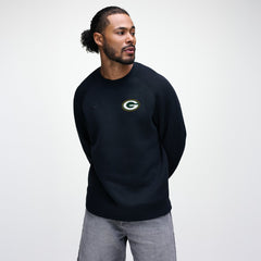 Green Bay Packers Tech Fleece Raglan Sweatshirt Black