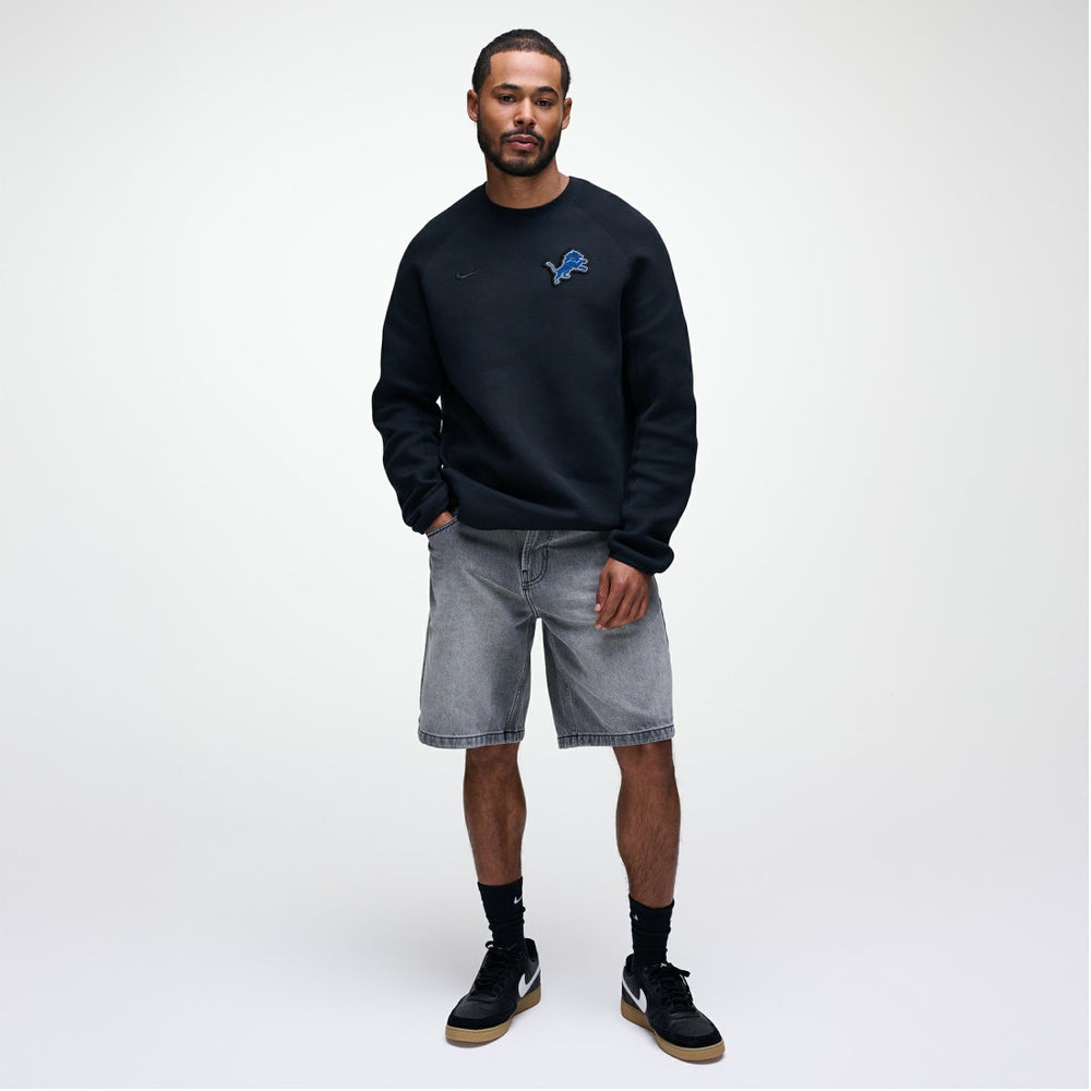 Detroit Lions Tech Fleece Raglan Sweatshirt Black