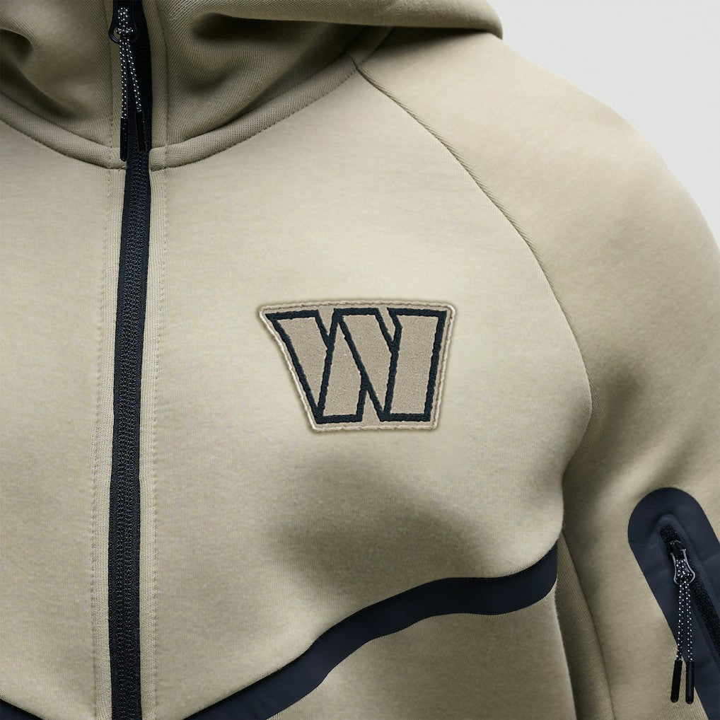 Washington Commanders Tech Fleece Raglan Full-Zip Windrunner Hoodie Olive