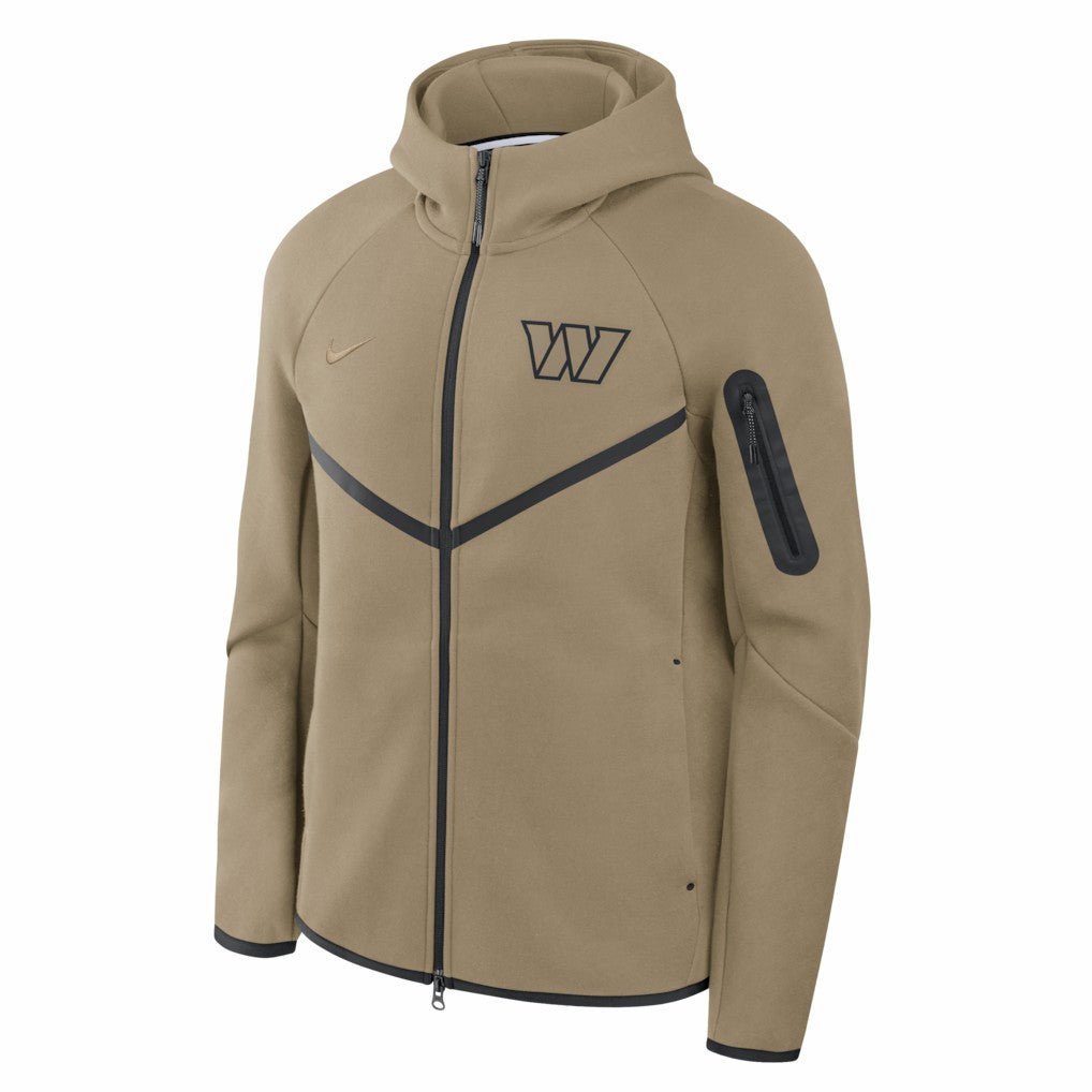 Washington Commanders Tech Fleece Raglan Full-Zip Windrunner Hoodie Olive