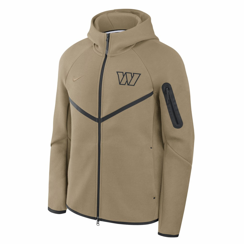 Washington Commanders Tech Fleece Raglan Full-Zip Windrunner Hoodie Olive