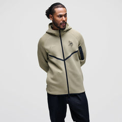 Minnesota Vikings Tech Fleece Raglan Full-Zip Windrunner Hoodie Olive