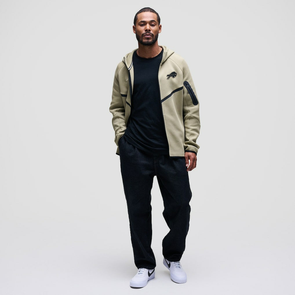 Buffalo Bills Tech Fleece Raglan Full-Zip Windrunner Hoodie Olive
