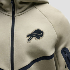 Buffalo Bills Tech Fleece Raglan Full-Zip Windrunner Hoodie Olive