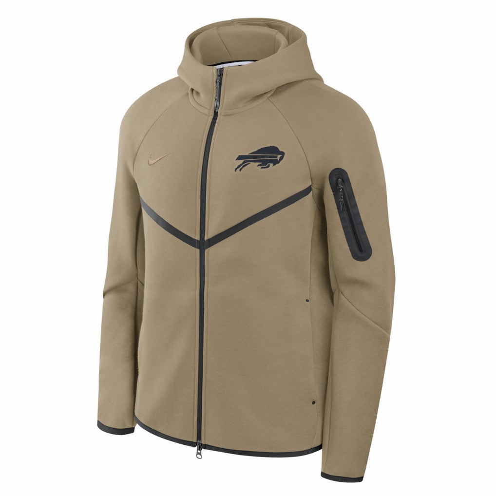 Buffalo Bills Tech Fleece Raglan Full-Zip Windrunner Hoodie Olive