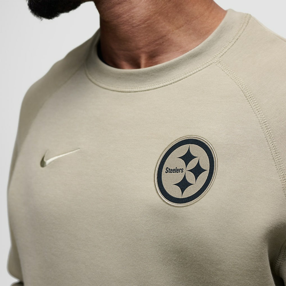 Pittsburgh Steelers Tech Fleece Raglan Sweatshirt Olive