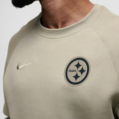 Pittsburgh Steelers Tech Fleece Raglan Sweatshirt Olive