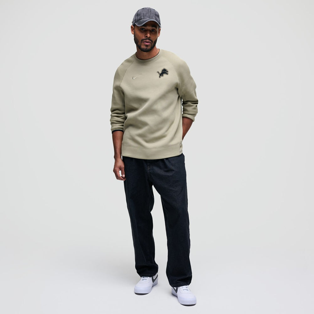 Detroit Lions Tech Fleece Raglan Sweatshirt Olive