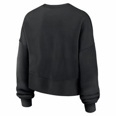 Chicago Bears Women's Oversized High Hip Legacy Arch Phoenix Fleece Sweatshirt Black