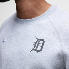 Detroit Tigers Nike Tech Fleece Raglan Sweatshirt - Heather Charcoal Sweatshirts