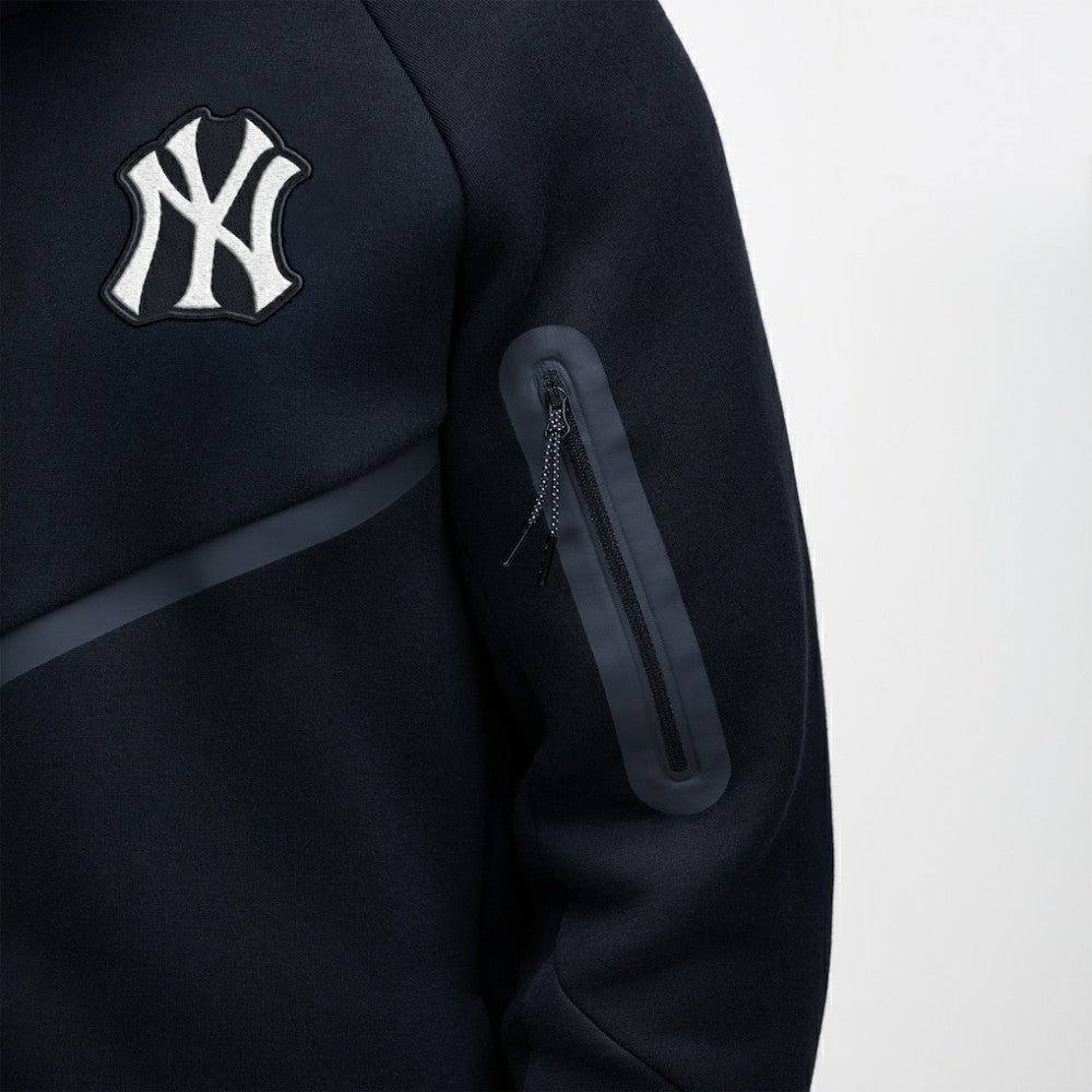 New York Yankees Nike Tech Fleece Raglan Full-Zip Windrunner Hoodie - Black Hoodies