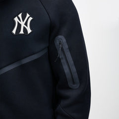 New York Yankees Nike Tech Fleece Raglan Full-Zip Windrunner Hoodie - Black Hoodies