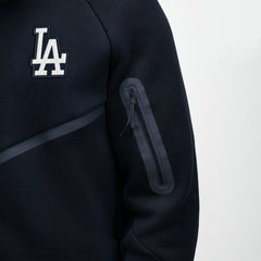 Los Angeles Dodgers Nike Tech Fleece Raglan Full-Zip Windrunner Hoodie - Black Hoodies