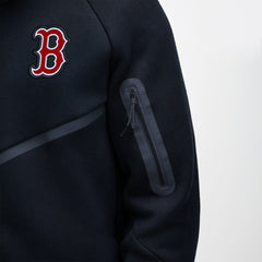 Boston Red Sox Nike Tech Fleece Raglan Full-Zip Windrunner Hoodie - Black Hoodies
