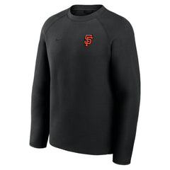 San Francisco Giants Nike Tech Fleece Raglan Sweatshirt - Black Sweatshirts