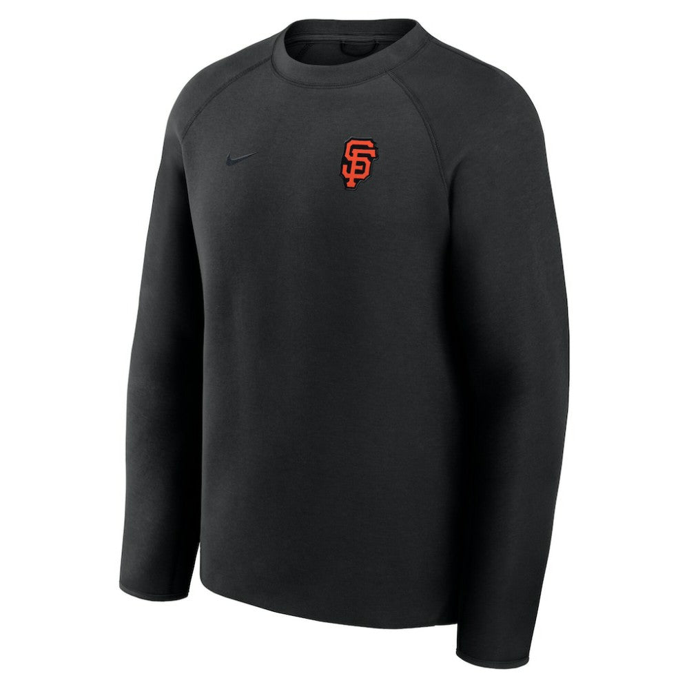 San Francisco Giants Nike Tech Fleece Raglan Sweatshirt - Black Sweatshirts