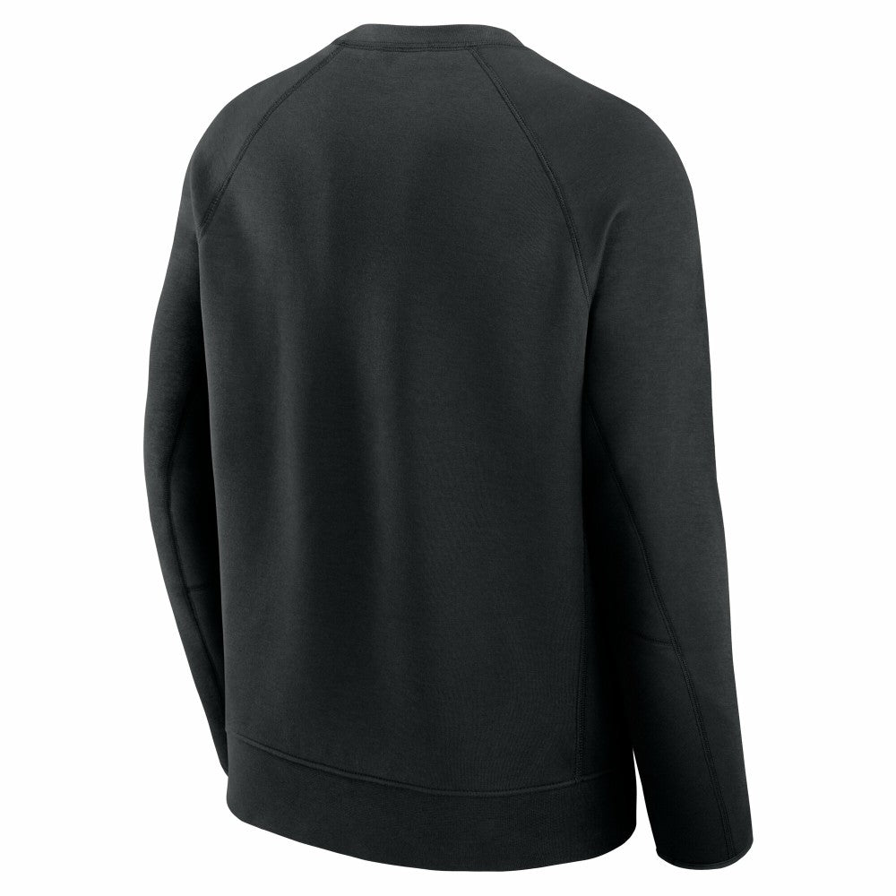 New York Mets Nike Tech Fleece Raglan Sweatshirt - Black Sweatshirts