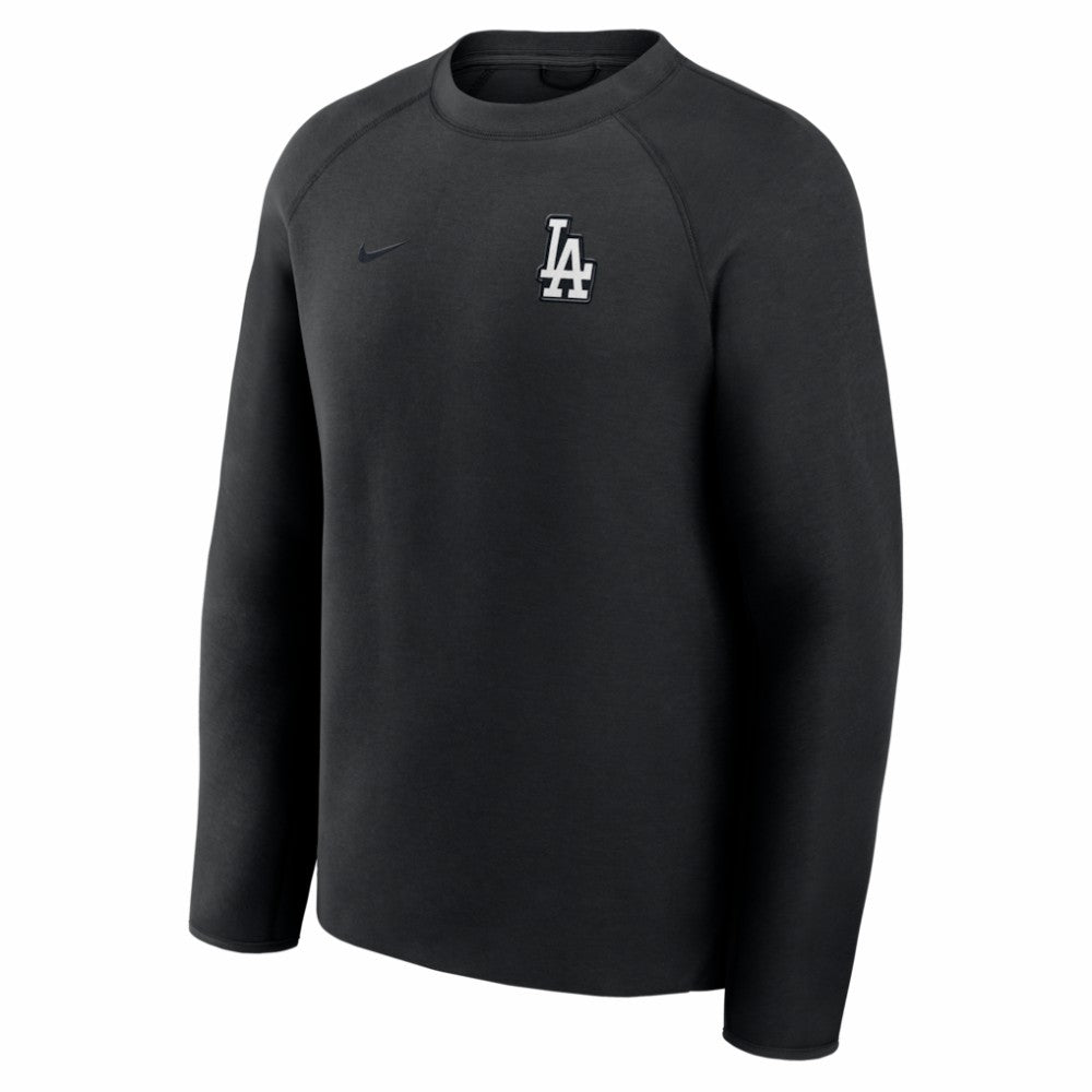Los Angeles Dodgers Nike Tech Fleece Raglan Sweatshirt - Black Sweatshirts