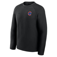 Chicago Cubs Nike Tech Fleece Raglan Sweatshirt - Black Sweatshirts
