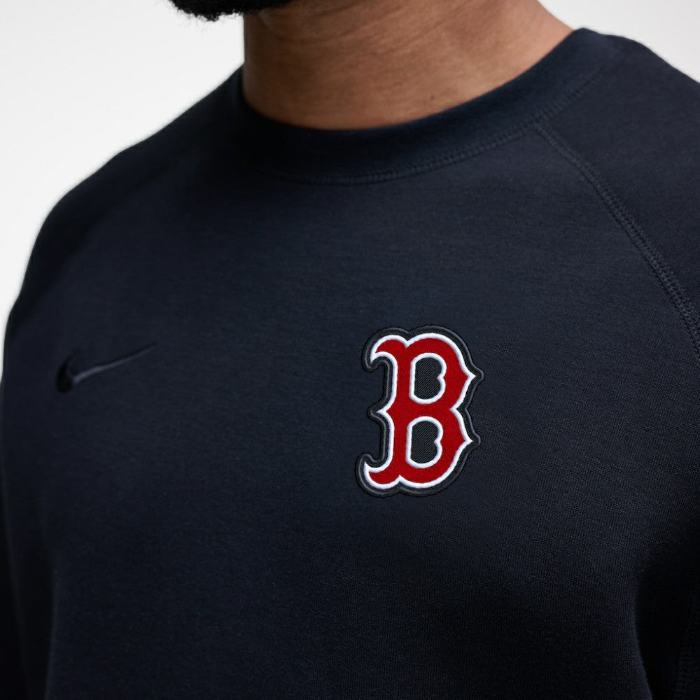 Boston Red Sox Nike Tech Fleece Raglan Sweatshirt - Black Sweatshirts