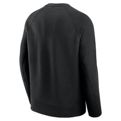 Atlanta Braves Nike Tech Fleece Raglan Sweatshirt - Black Sweatshirts