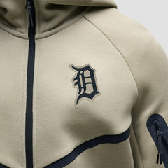 Detroit Tigers Nike Tech Fleece Raglan Full-Zip Windrunner Hoodie - Tan Hoodies