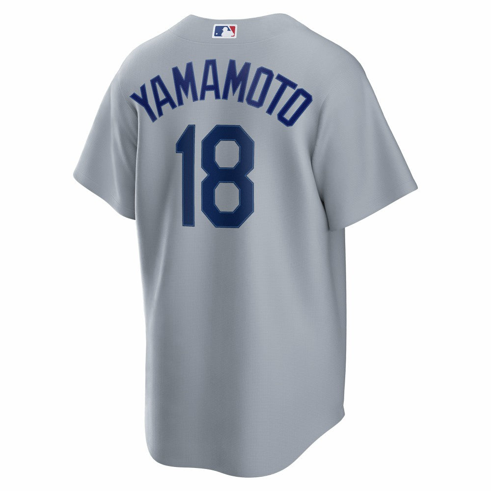 Yoshinobu Yamamoto Los Angeles Dodgers Nike Road Replica Jersey - Gray Jerseys