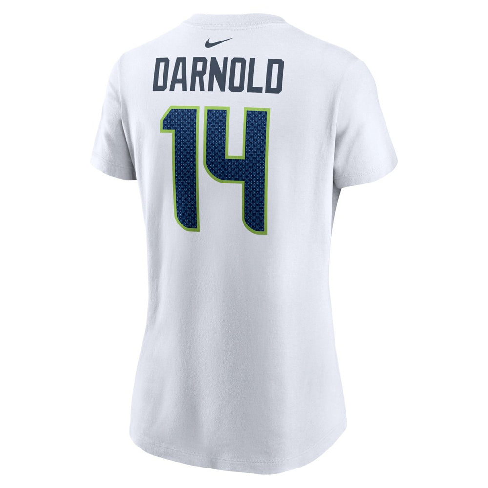 Sam Darnold Seattle Seahawks Women's Player Name & Number T-Shirt White