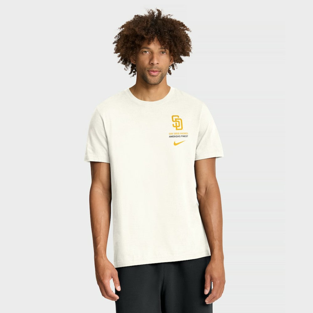 San Diego Padres Nike Primetime 2-Hit T-Shirt - Cream T-shirts