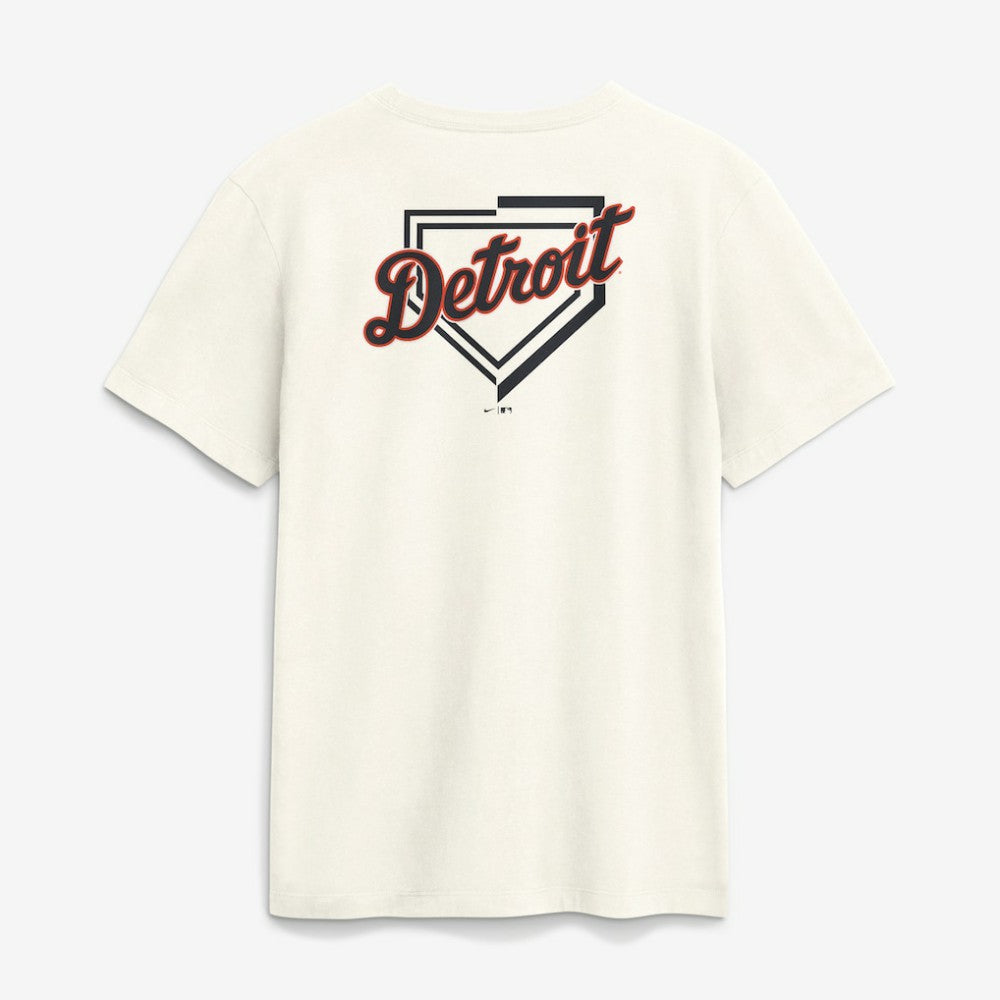 Detroit Tigers Nike Primetime 2-Hit T-Shirt - Cream T-shirts
