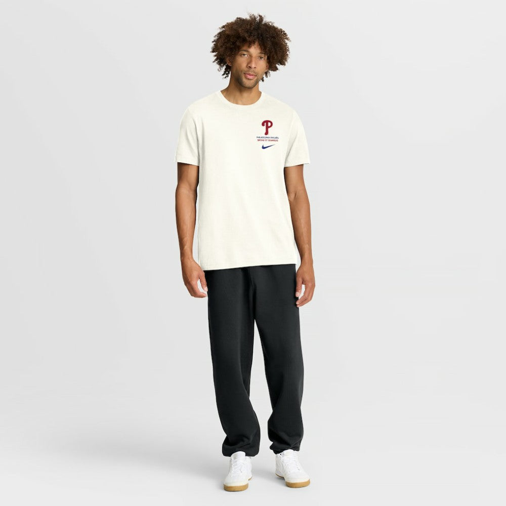 Philadelphia Phillies Nike Primetime 2-Hit T-Shirt - Cream T-shirts