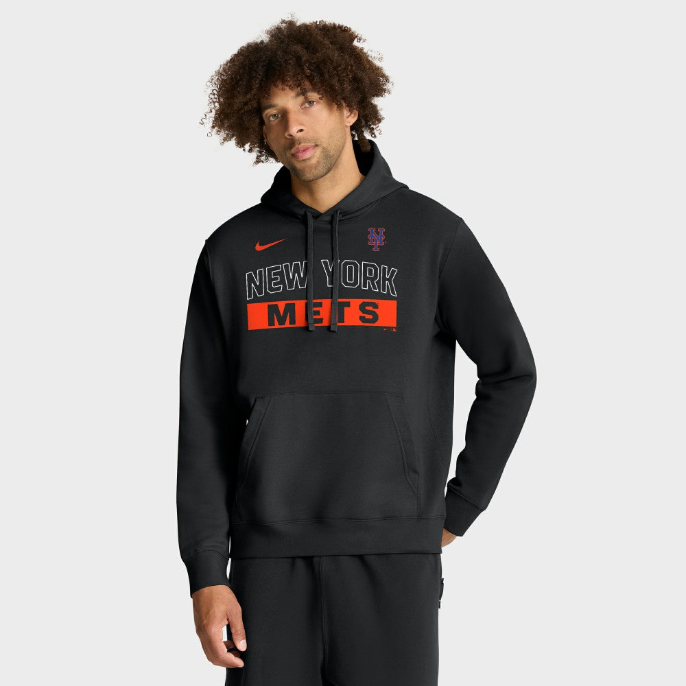New York Mets Nike Primetime Club Hoodie - Black Hoodies