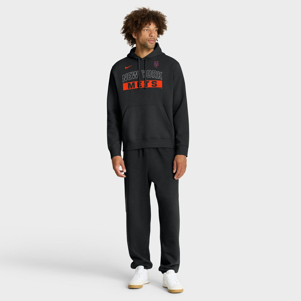New York Mets Nike Primetime Club Hoodie - Black Hoodies