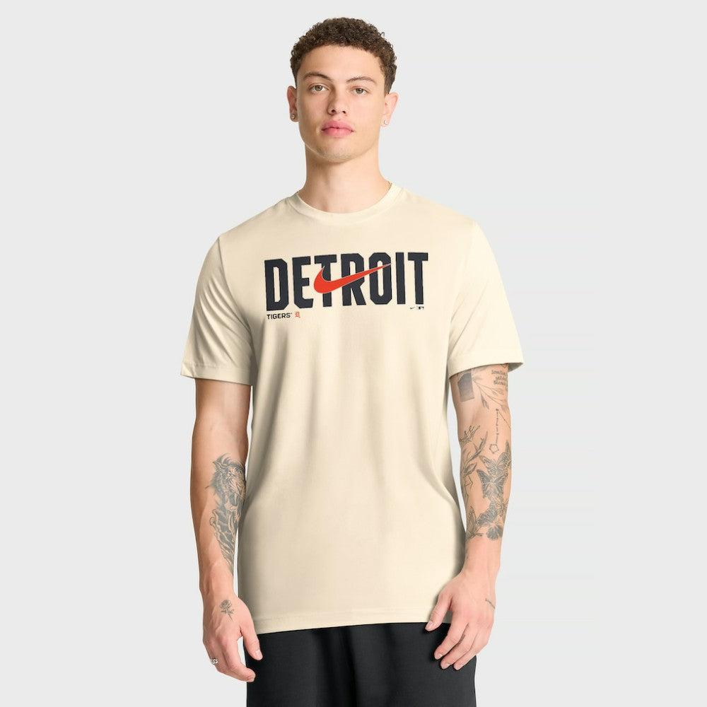 Detroit Tigers Nike Swoosh Legend Dri-FIT T-Shirt - Cream T-shirts