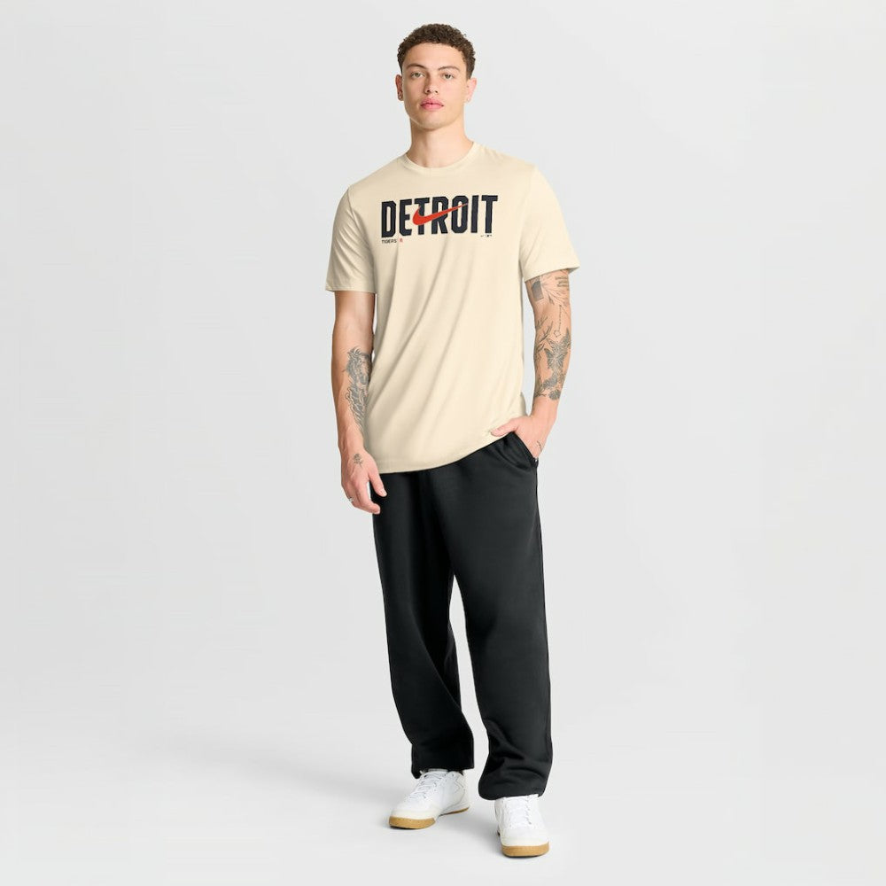 Detroit Tigers Nike Swoosh Legend Dri-FIT T-Shirt - Cream T-shirts