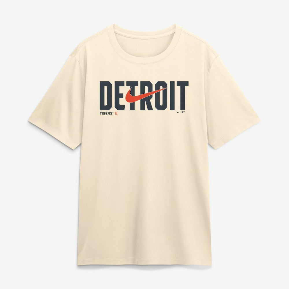 Detroit Tigers Nike Swoosh Legend Dri-FIT T-Shirt - Cream T-shirts