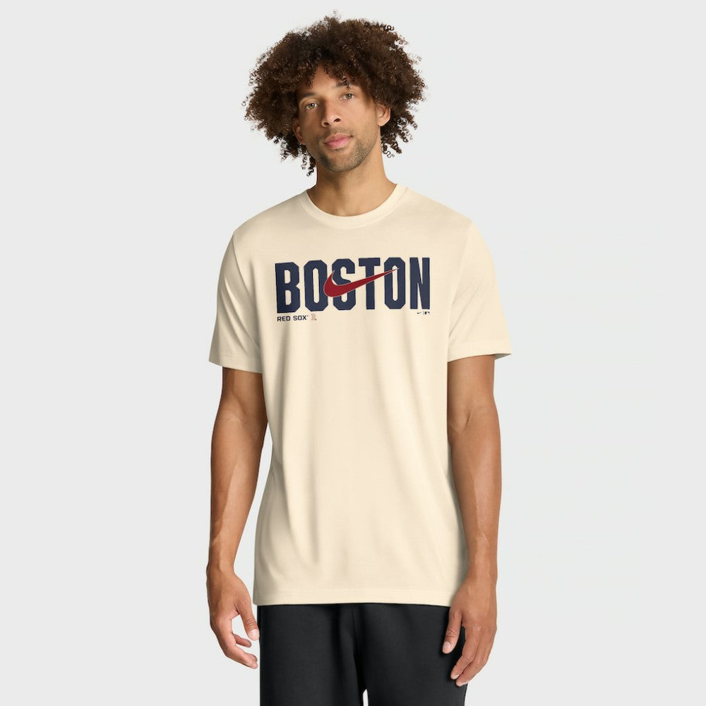 Boston Red Sox Nike Swoosh Legend Dri-FIT T-Shirt - Cream T-shirts
