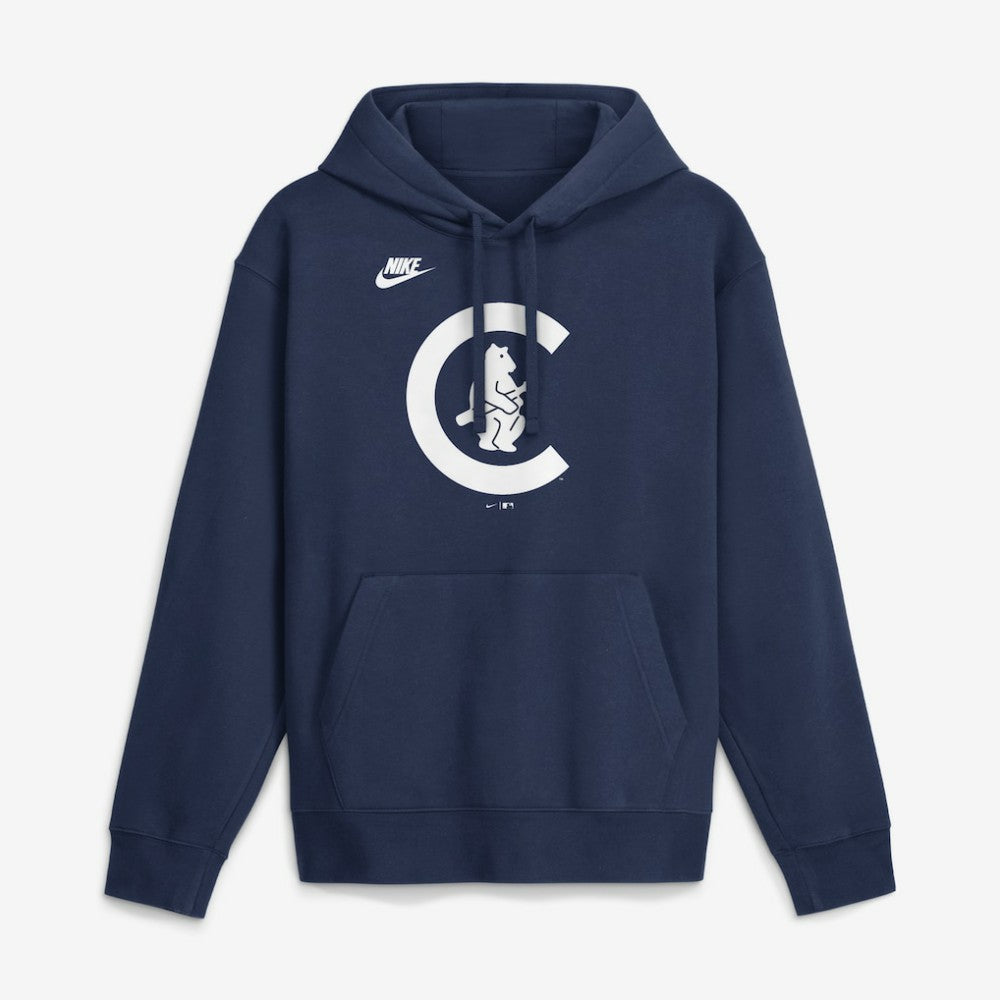 Chicago Cubs Nike Cooperstown Collection Logo Club Hoodie - Navy Hoodies