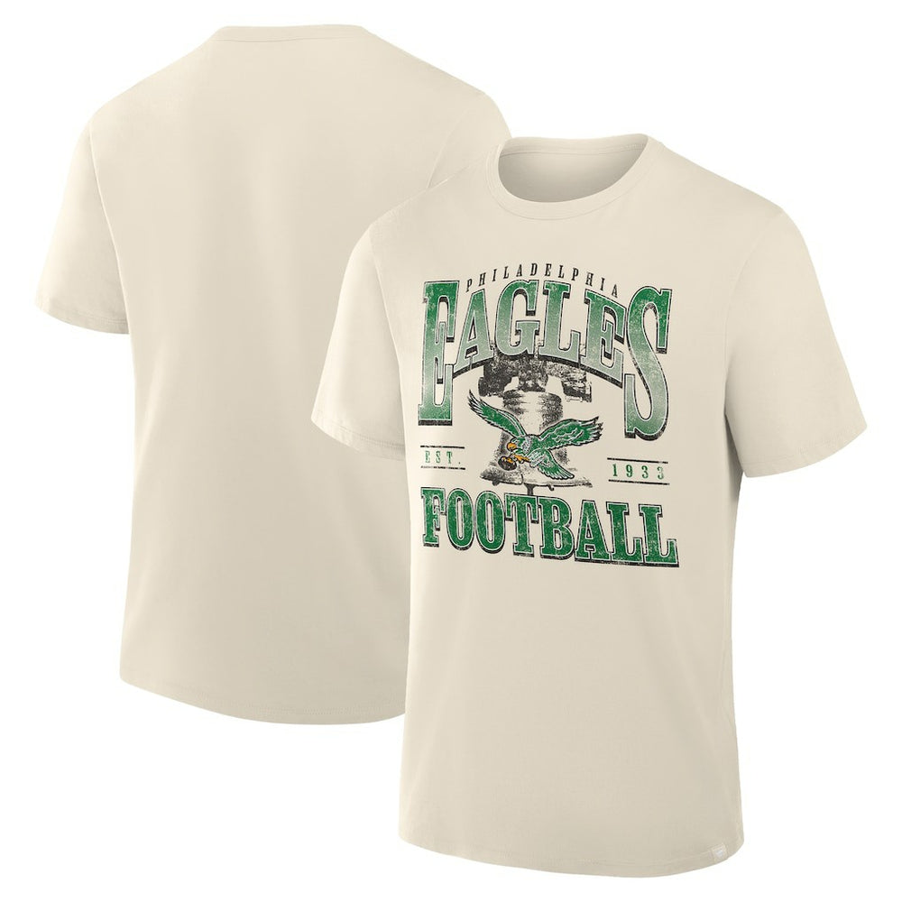 Philadelphia Eagles Team Archives T-Shirt Cream