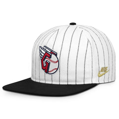 Cleveland Guardians Nike Cooperstown Collection Pro Adjustable Hat - White/Black Hats