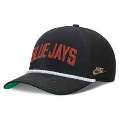 Toronto Blue Jays Nike Cooperstown Collection Rise Adjustable Hat - Black Hats