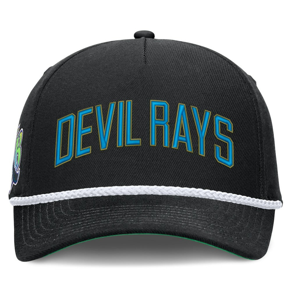 Tampa Bay Rays Nike Cooperstown Collection Rise Adjustable Hat - Black Hats
