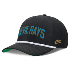 Tampa Bay Rays Nike Cooperstown Collection Rise Adjustable Hat - Black Hats