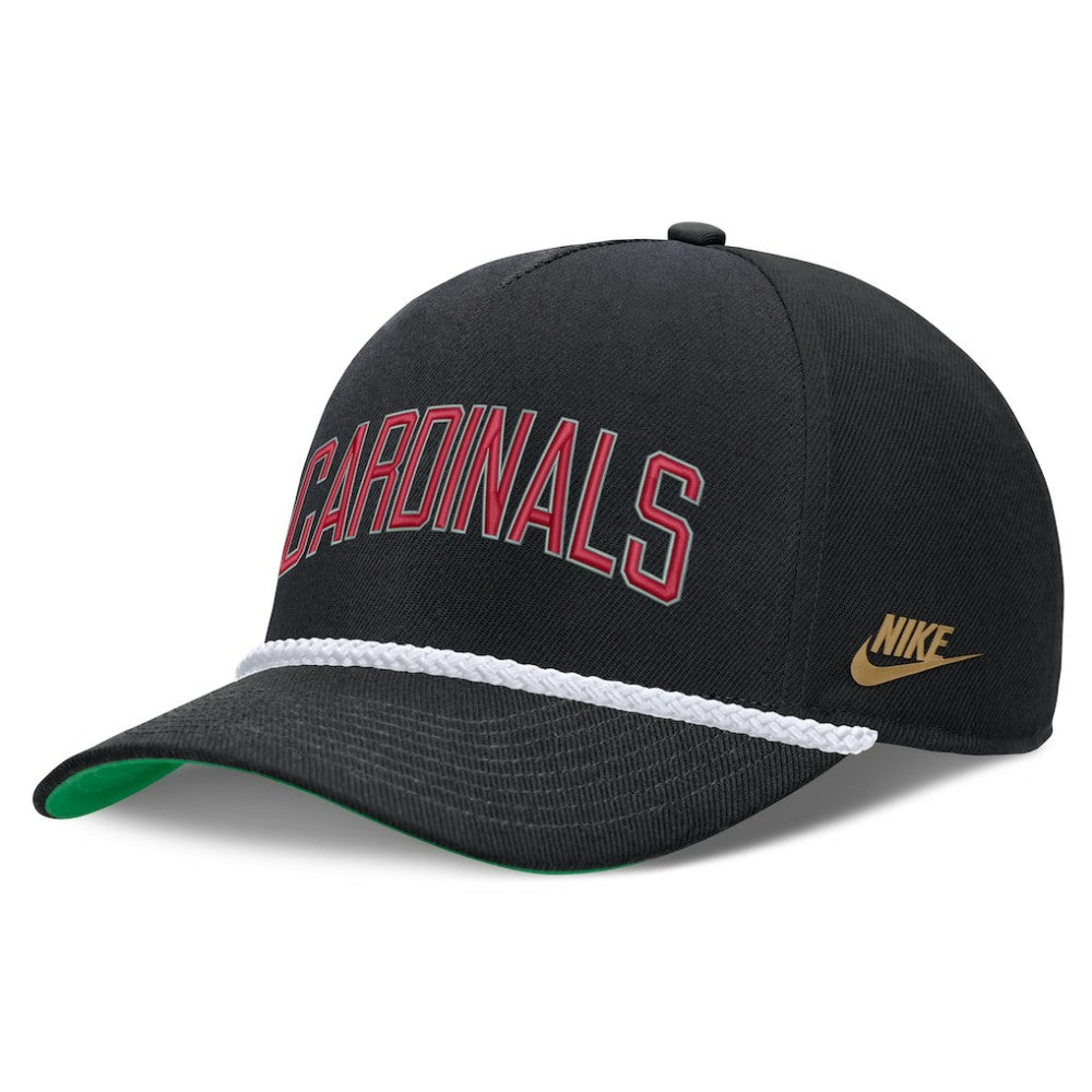St. Louis Cardinals Nike Cooperstown Collection Rise Adjustable Hat - Black Hats